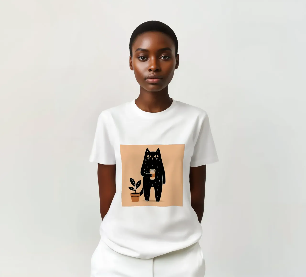 Caffè Meow-ning t-shirt da KANESYAARTS