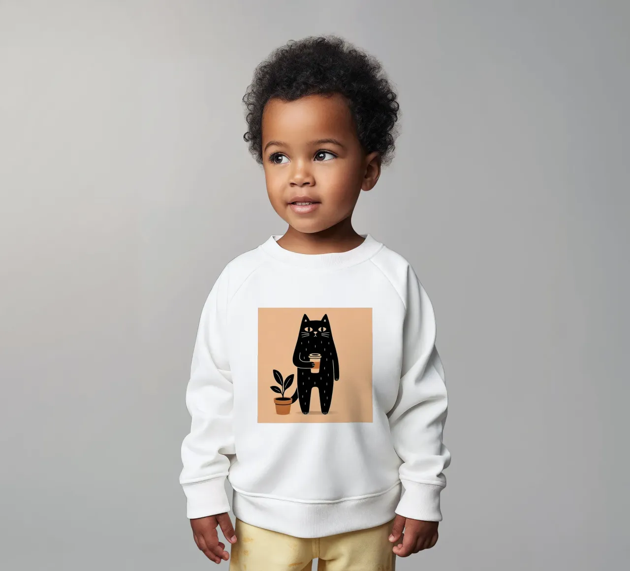 Caffè Meow-ning felpa neonato da KANESYAARTS