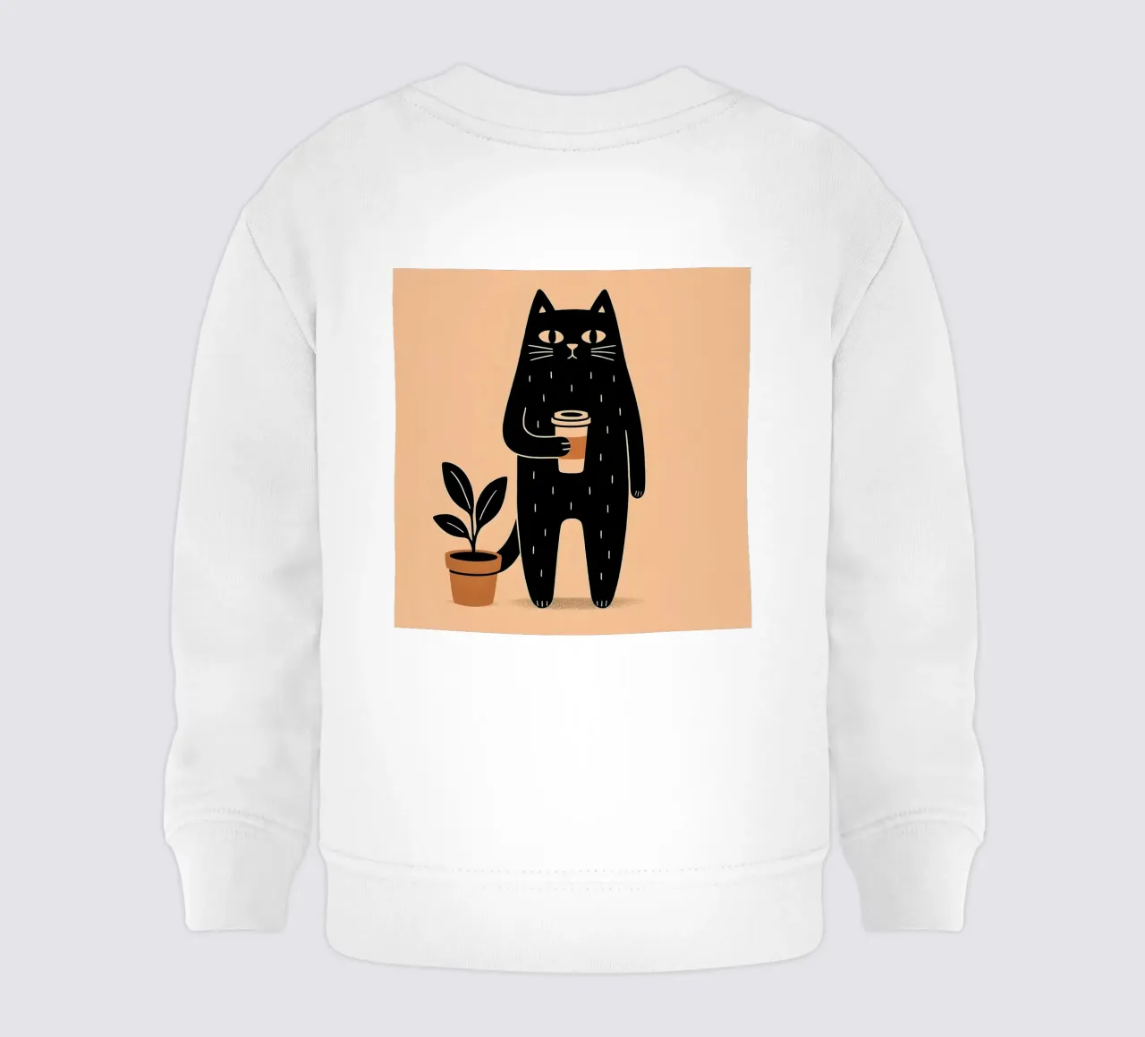 Caffè Meow-ning felpa neonato da KANESYAARTS
