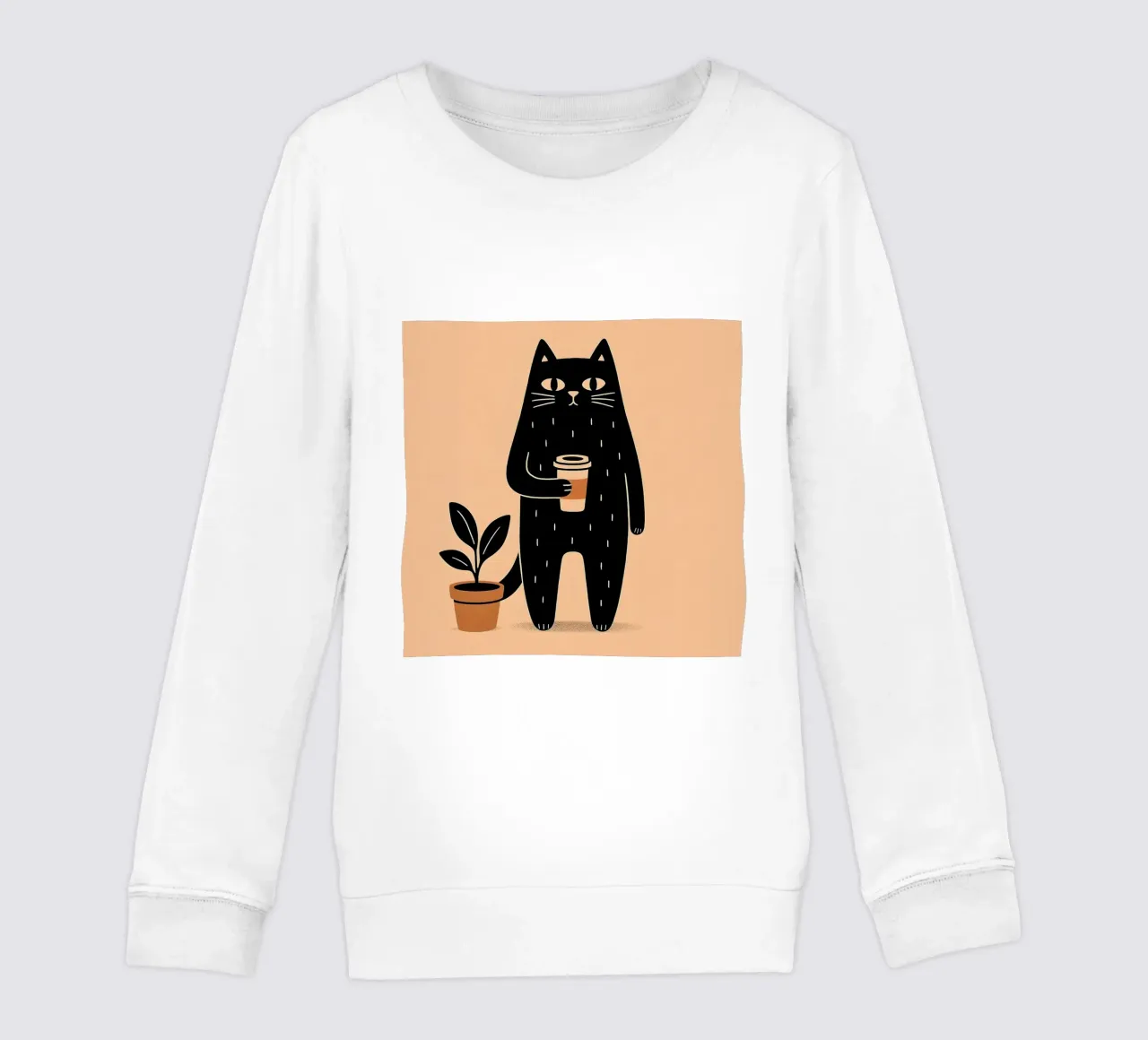 Caffè Meow-ning felpa bambino da KANESYAARTS