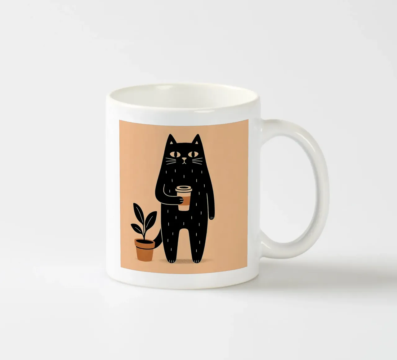Caffè Meow-ning tazza in ceramica da KANESYAARTS