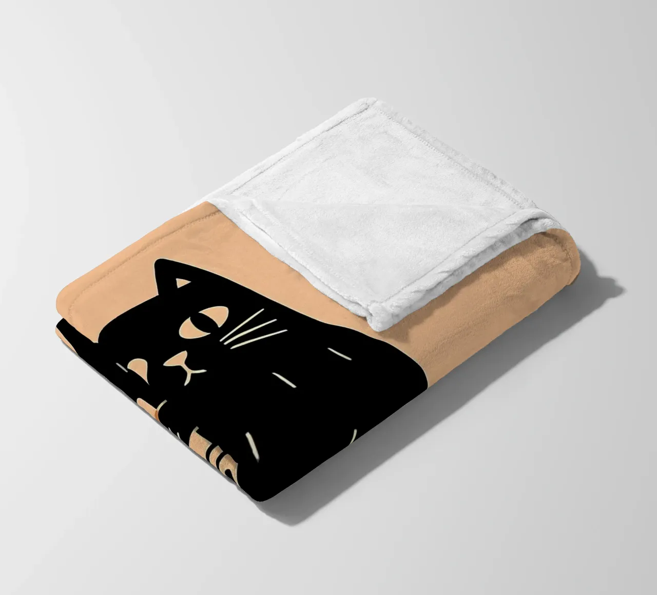 Caffè Meow-ning coperta in pile da KANESYAARTS