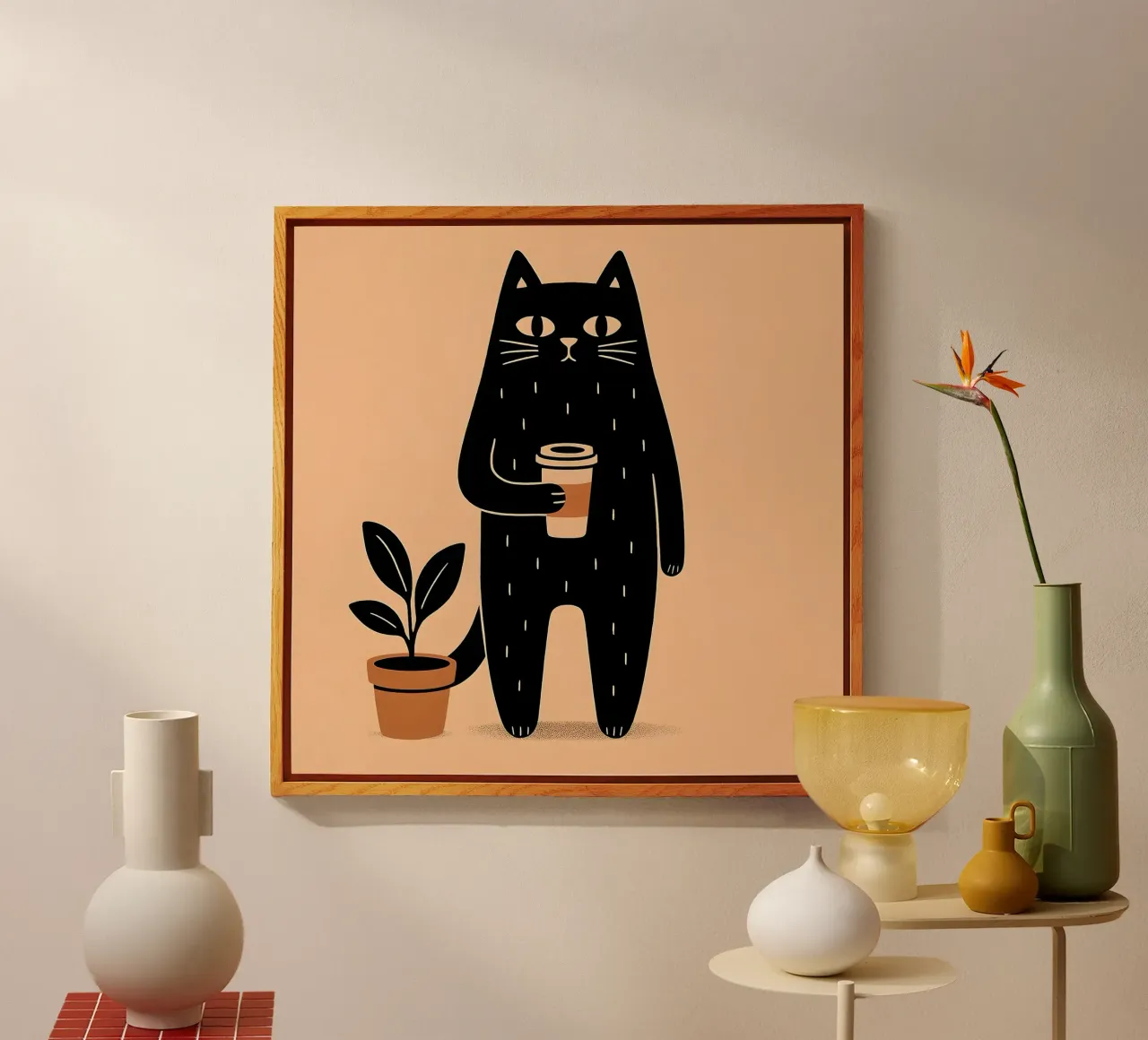 Caffè Meow-ning plexiglass da KANESYAARTS