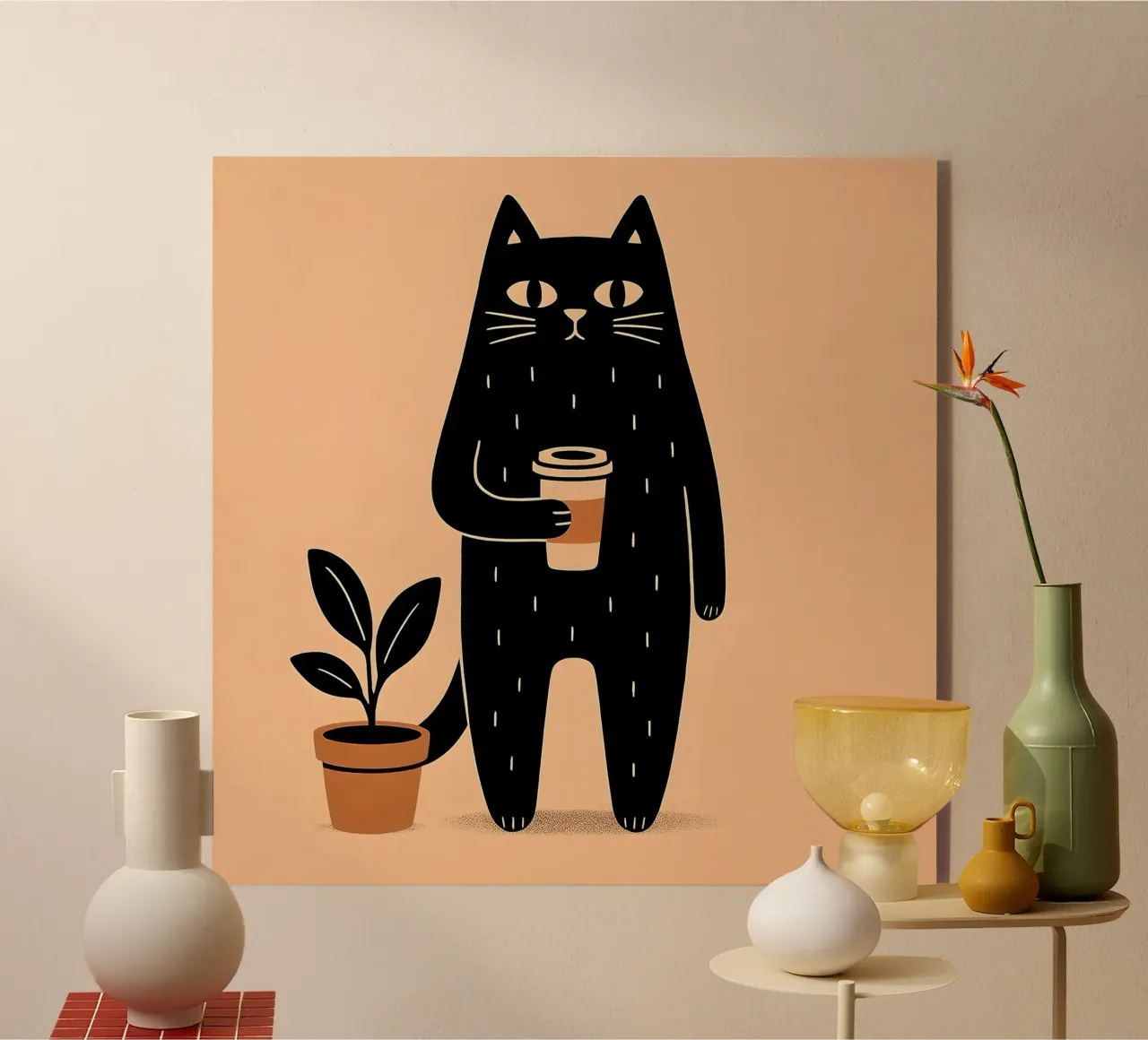 Caffè Meow-ning plexiglass da KANESYAARTS