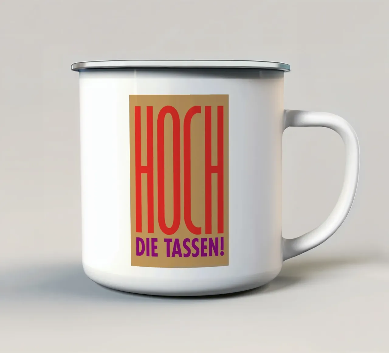 Hoch die Tassen 01 tazza in smalto da Art Fart