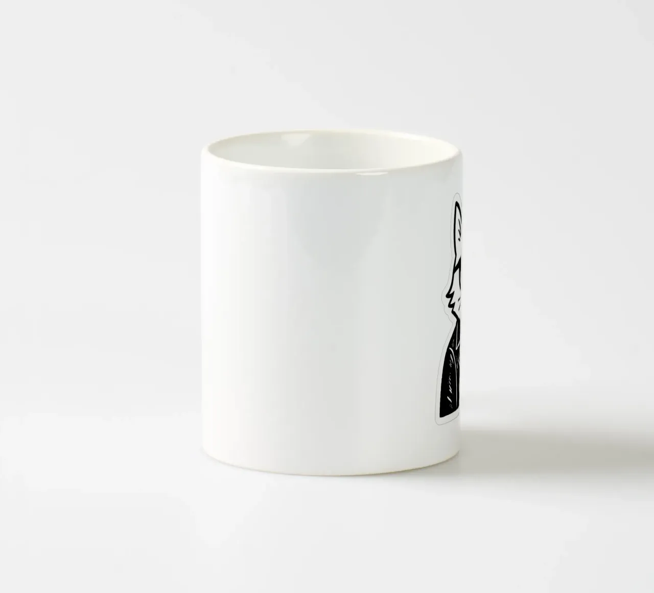 Minimalist Rock Cat - L'adesivo di atteggiamento tazza in ceramica da Punk & Cute - Affiches & Stickers