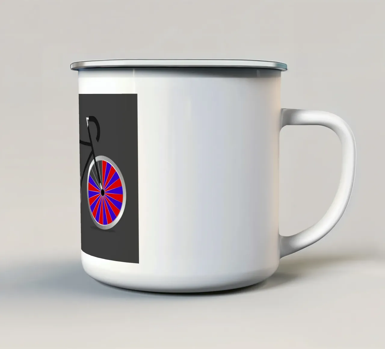 Illustrazione Fahrrad n. 4 tazza in smalto da BenCoStyle