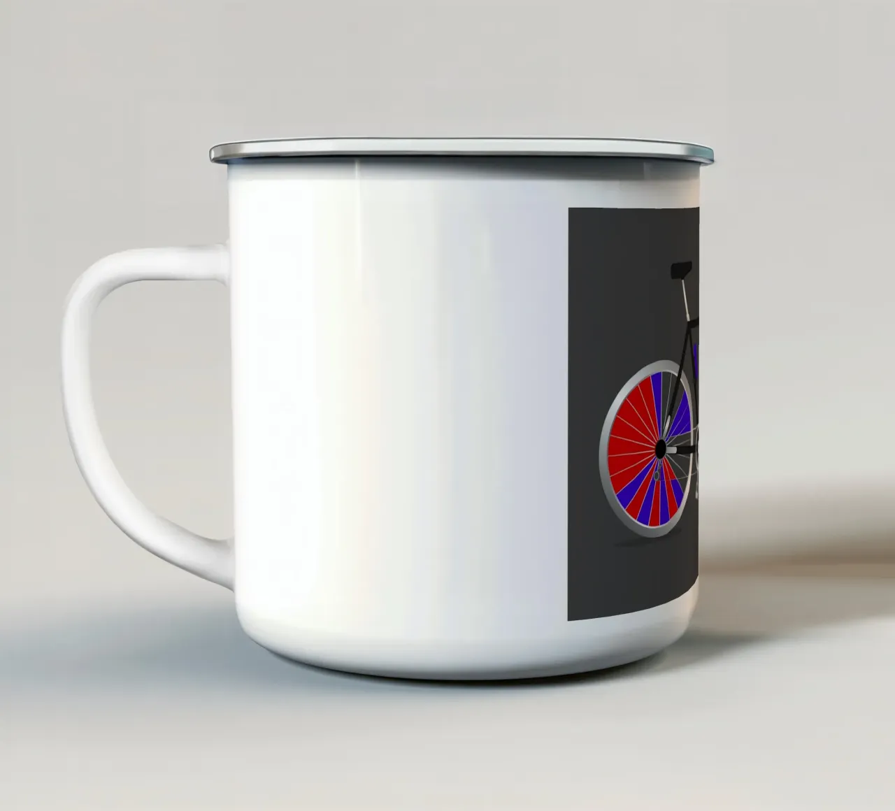 Illustrazione Fahrrad n. 4 tazza in smalto da BenCoStyle