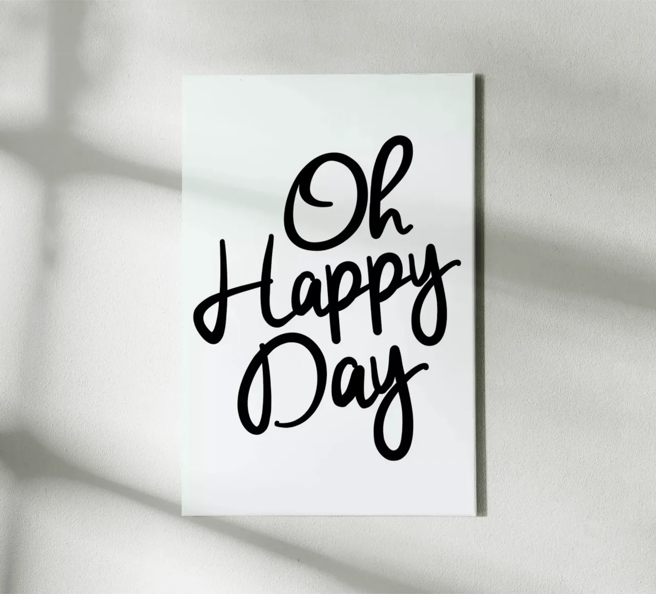 Happy Day canvas van Mottos by Sinan Saydik