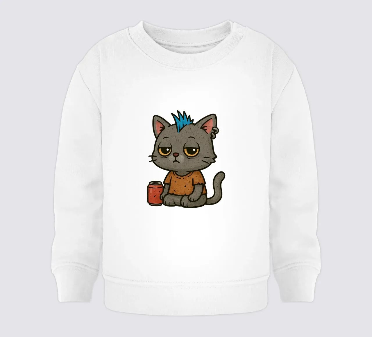 Chat Punk Chill felpa neonato da Punk & Cute - Affiches & Stickers