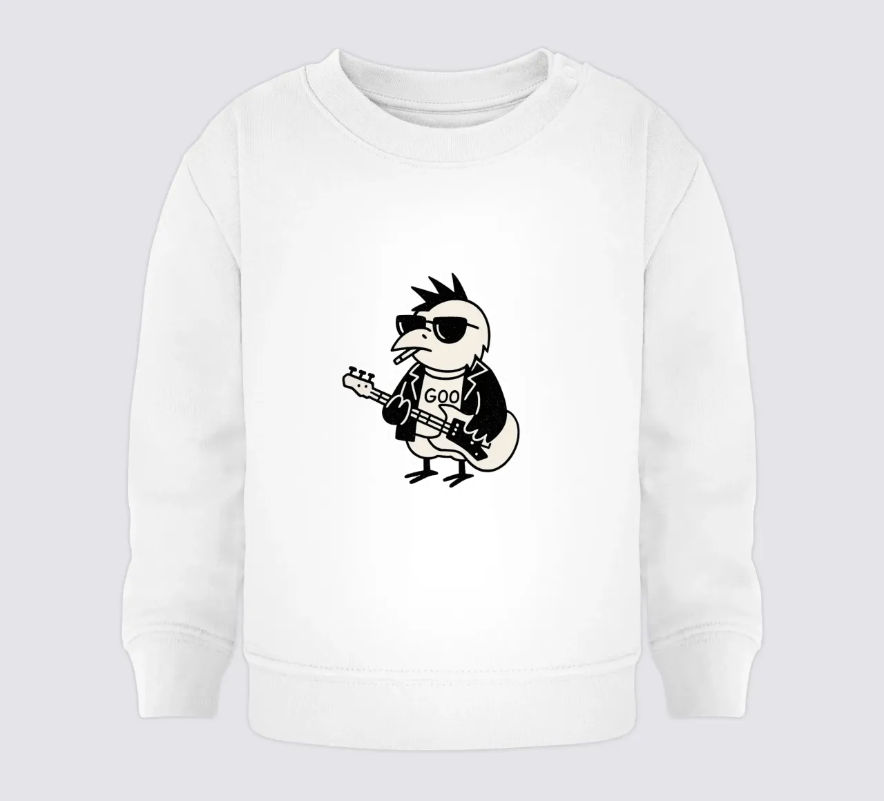 Raven Rocker che conferma il suo stile felpa neonato da Punk & Cute - Affiches & Stickers