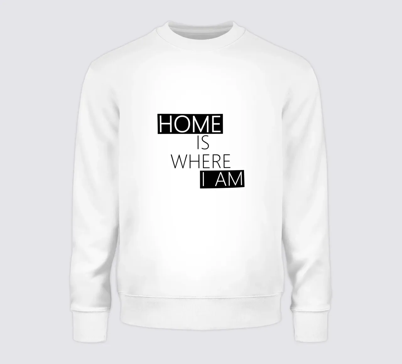 Home is where I am Typography felpa da TijanaArtStudio88
