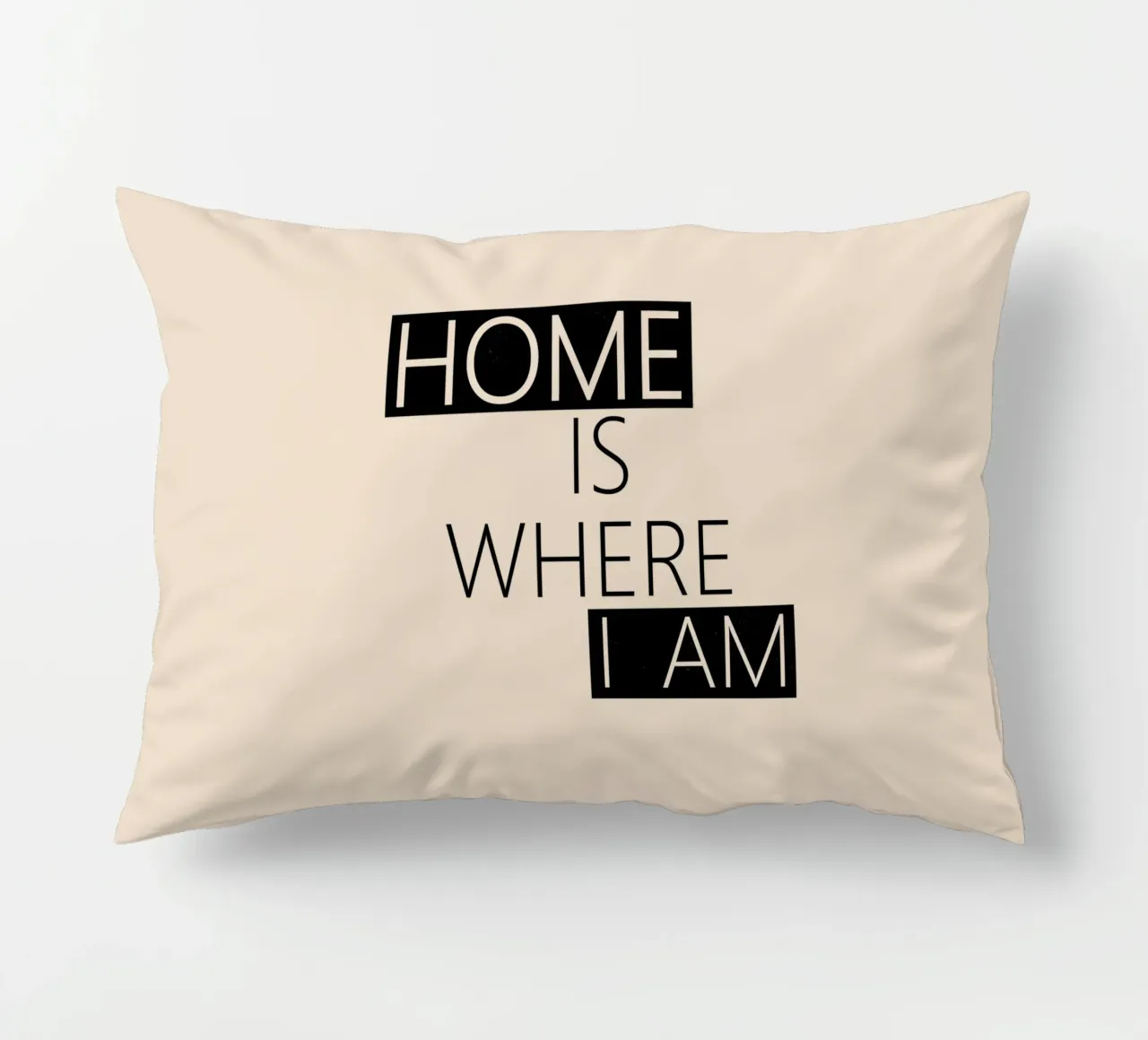 Home is where I am Typography cuscino da TijanaArtStudio88
