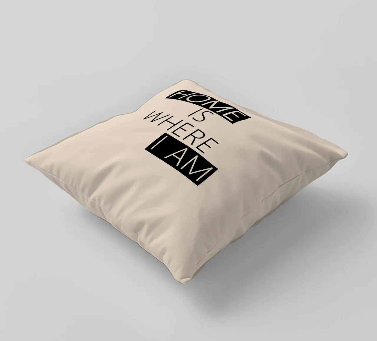 Home is where I am Typography cuscino da TijanaArtStudio88