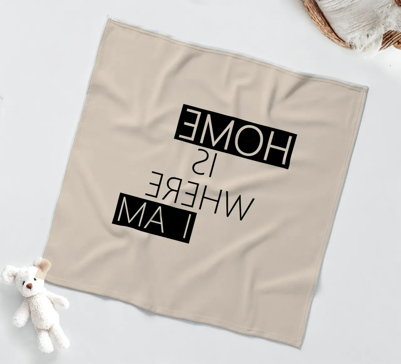 Home is where I am Typography coperta in pile da TijanaArtStudio88