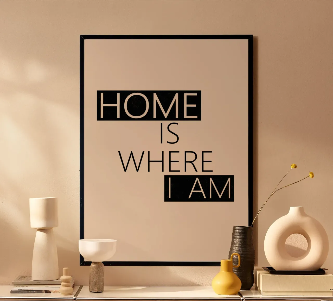 Home is where I am Typography carta hahnemühle da TijanaArtStudio88