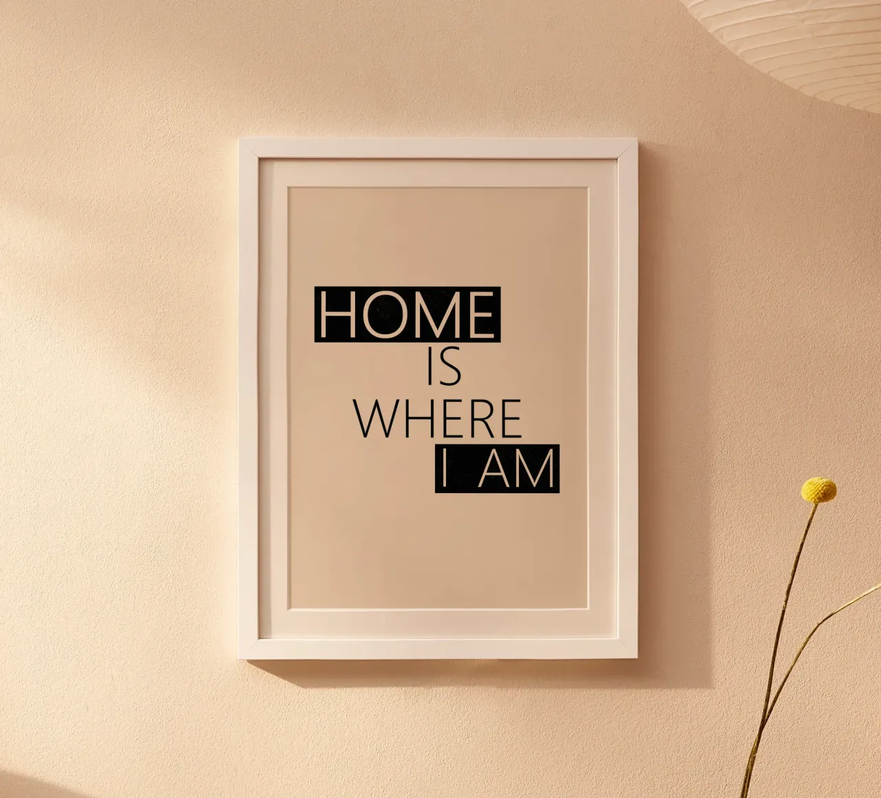Home is where I am Typography carta hahnemühle da TijanaArtStudio88