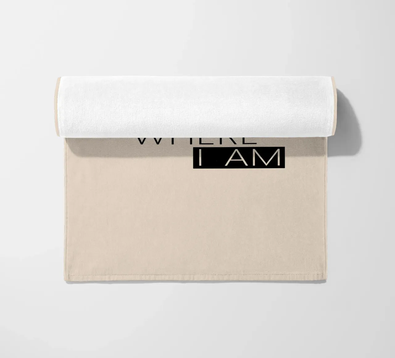 Home is where I am Typography telo mare da TijanaArtStudio88