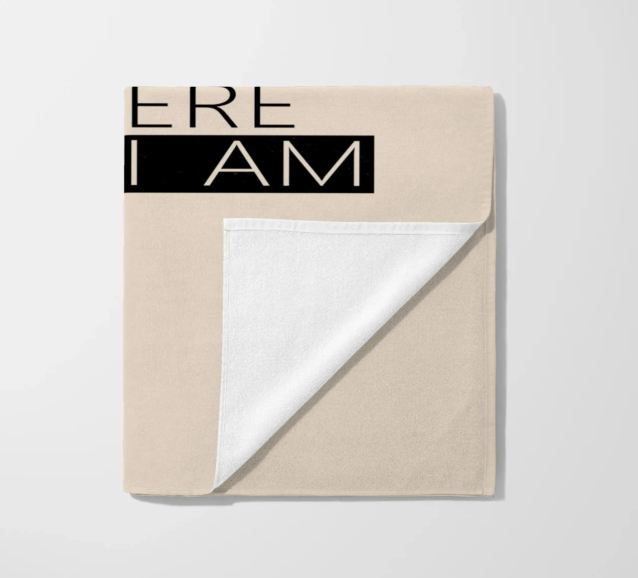 Home is where I am Typography telo mare da TijanaArtStudio88