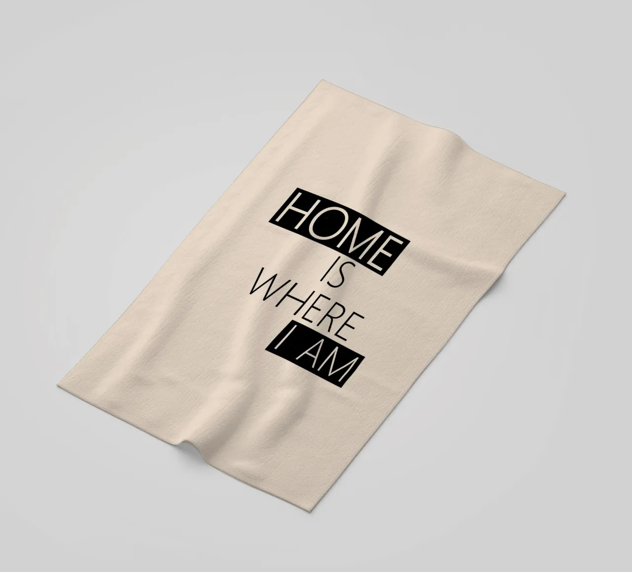 Home is where I am Typography telo mare da TijanaArtStudio88