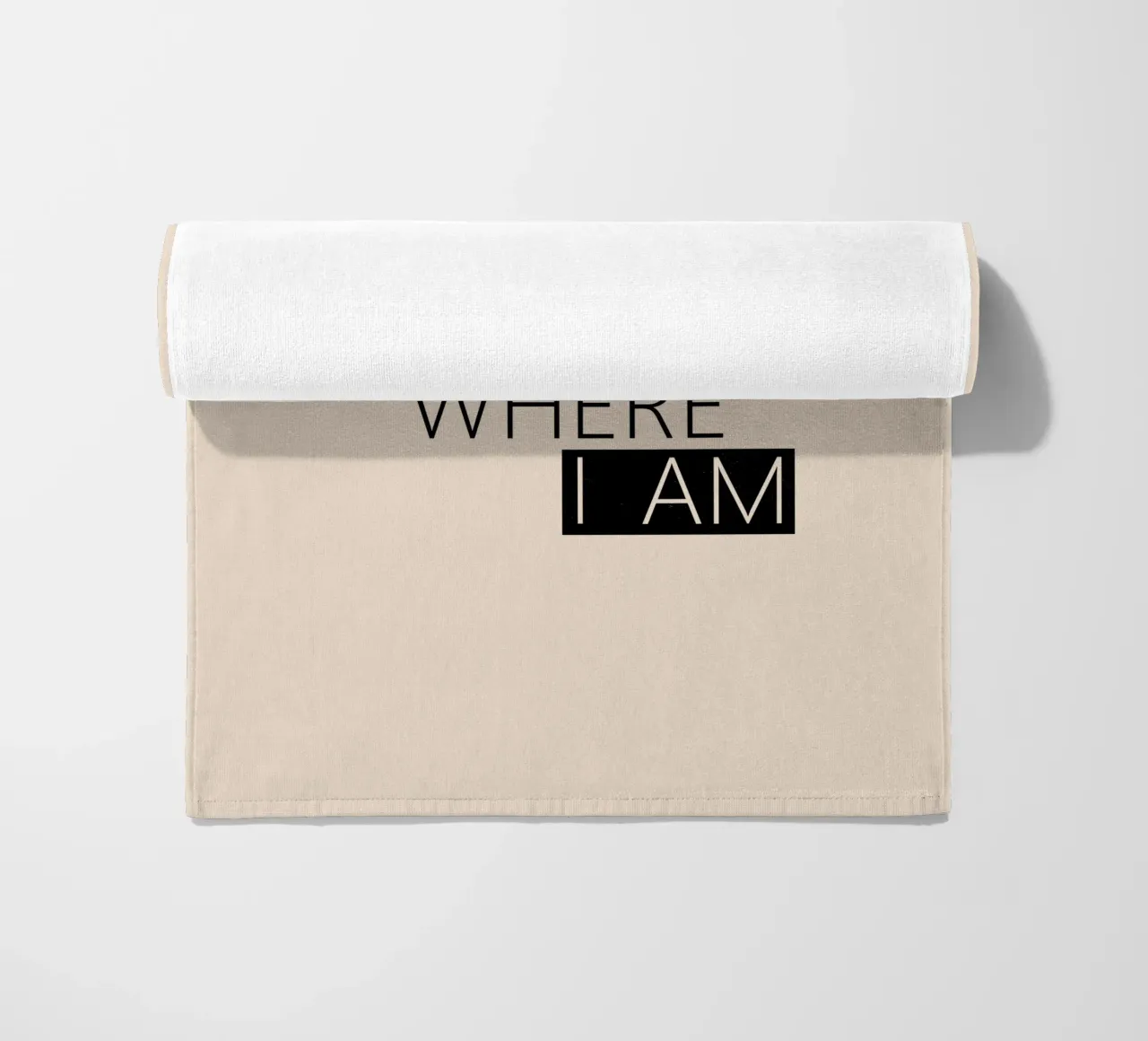 Home is where I am Typography telo mare da TijanaArtStudio88