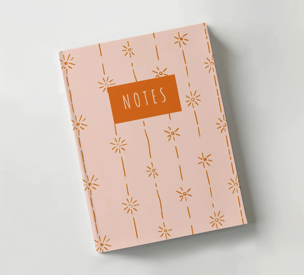 Sun and Lines notebook by Your notes