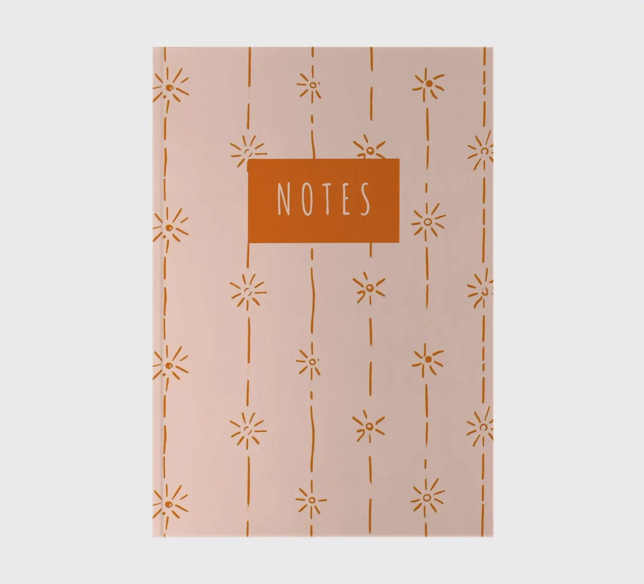 Sun and Lines notebook by Your notes