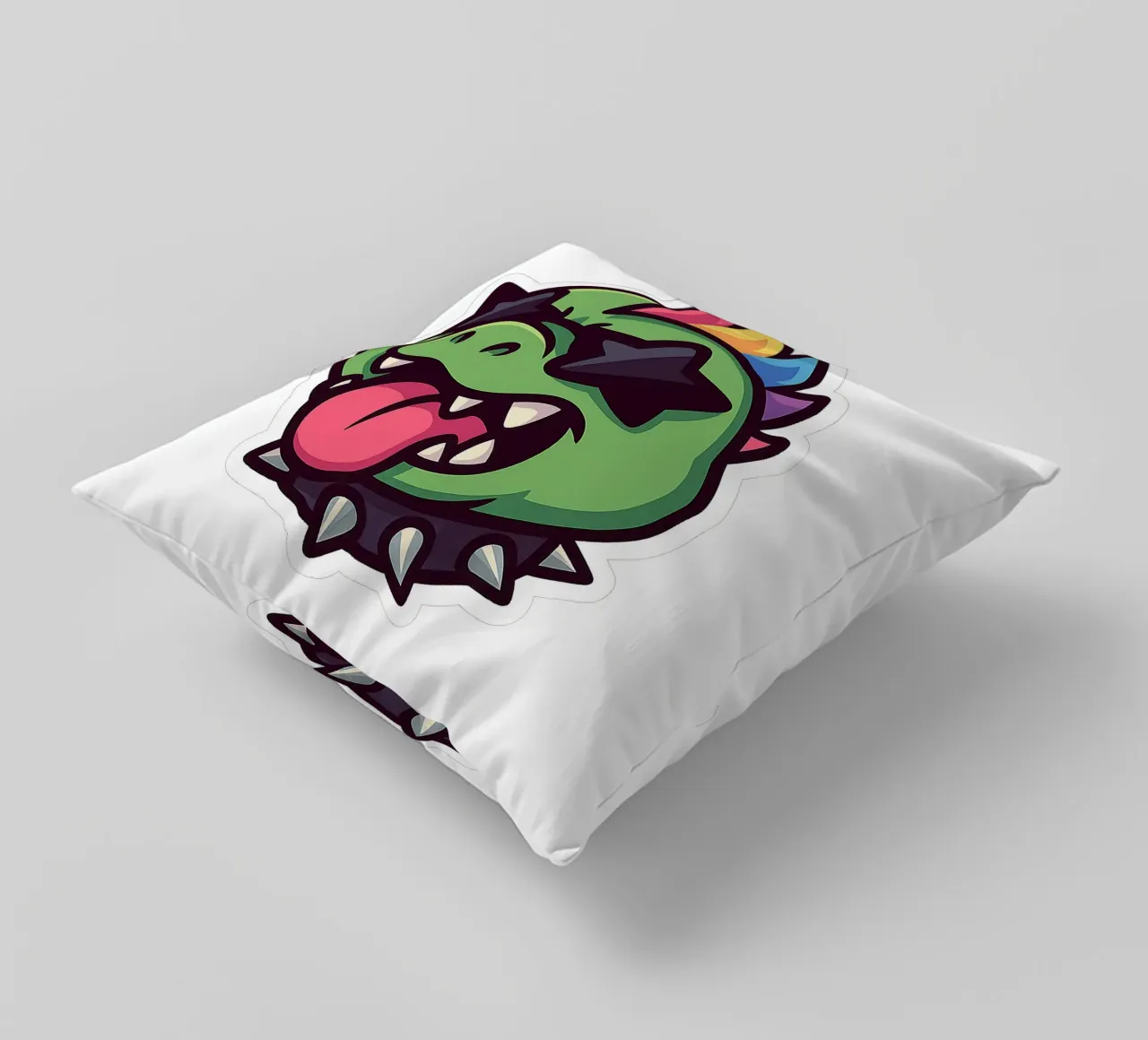 Eccentrico Dino Arcobaleno cuscino da Punk & Cute - Affiches & Stickers