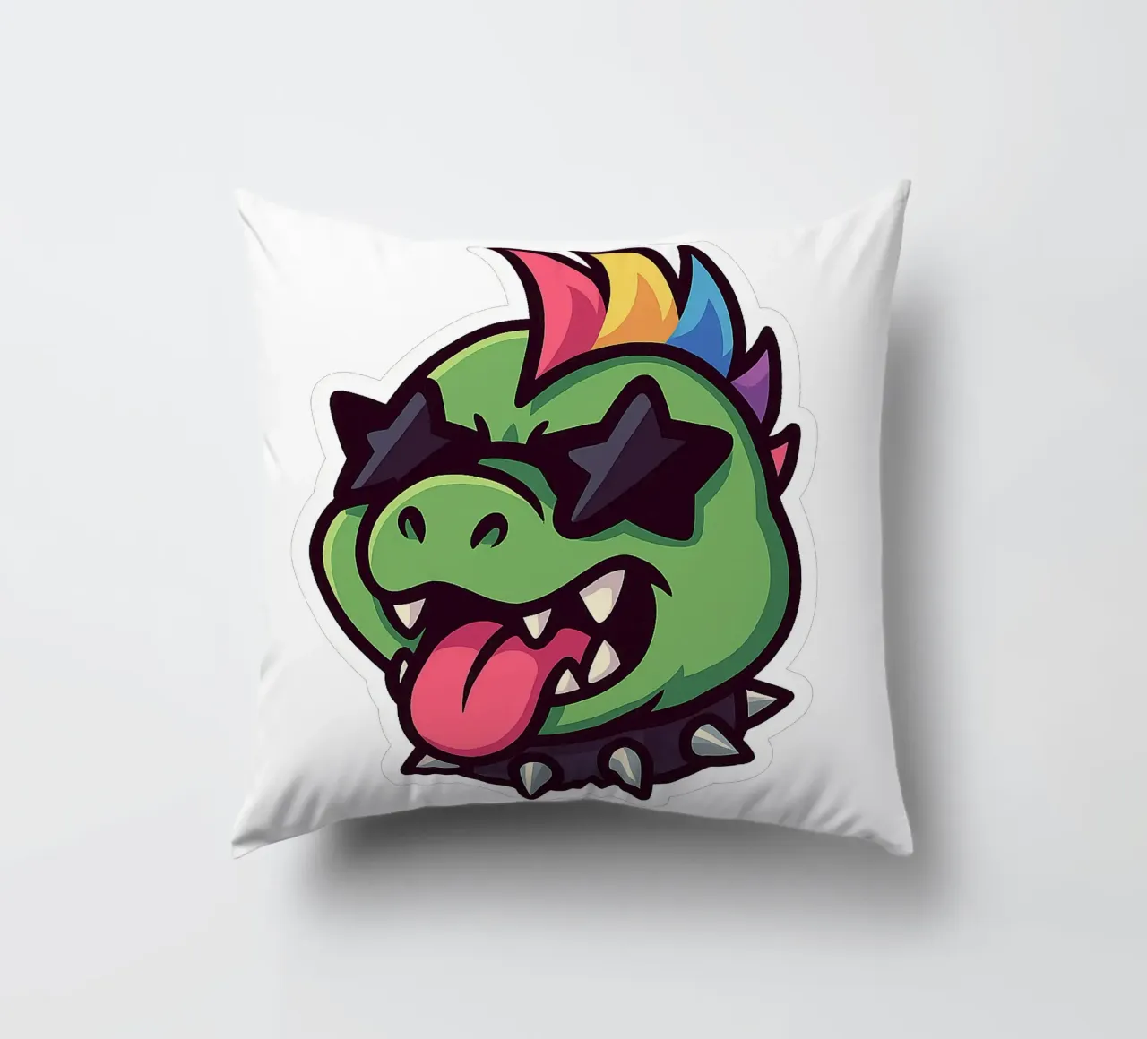 Eccentrico Dino Arcobaleno cuscino da Punk & Cute - Affiches & Stickers