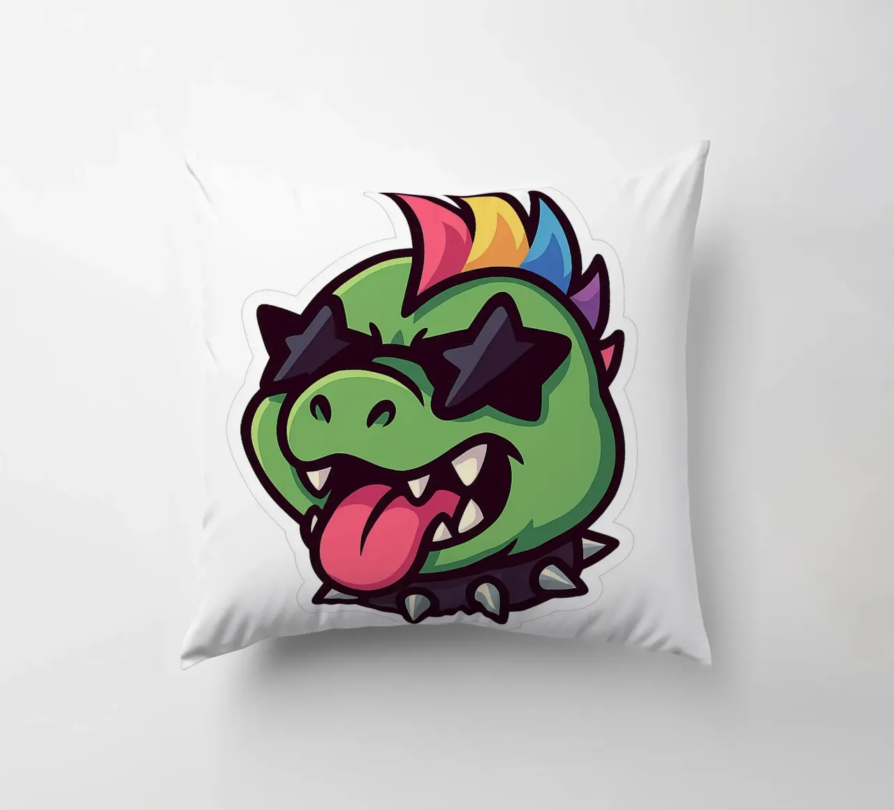 Eccentrico Dino Arcobaleno cuscino da Punk & Cute - Affiches & Stickers