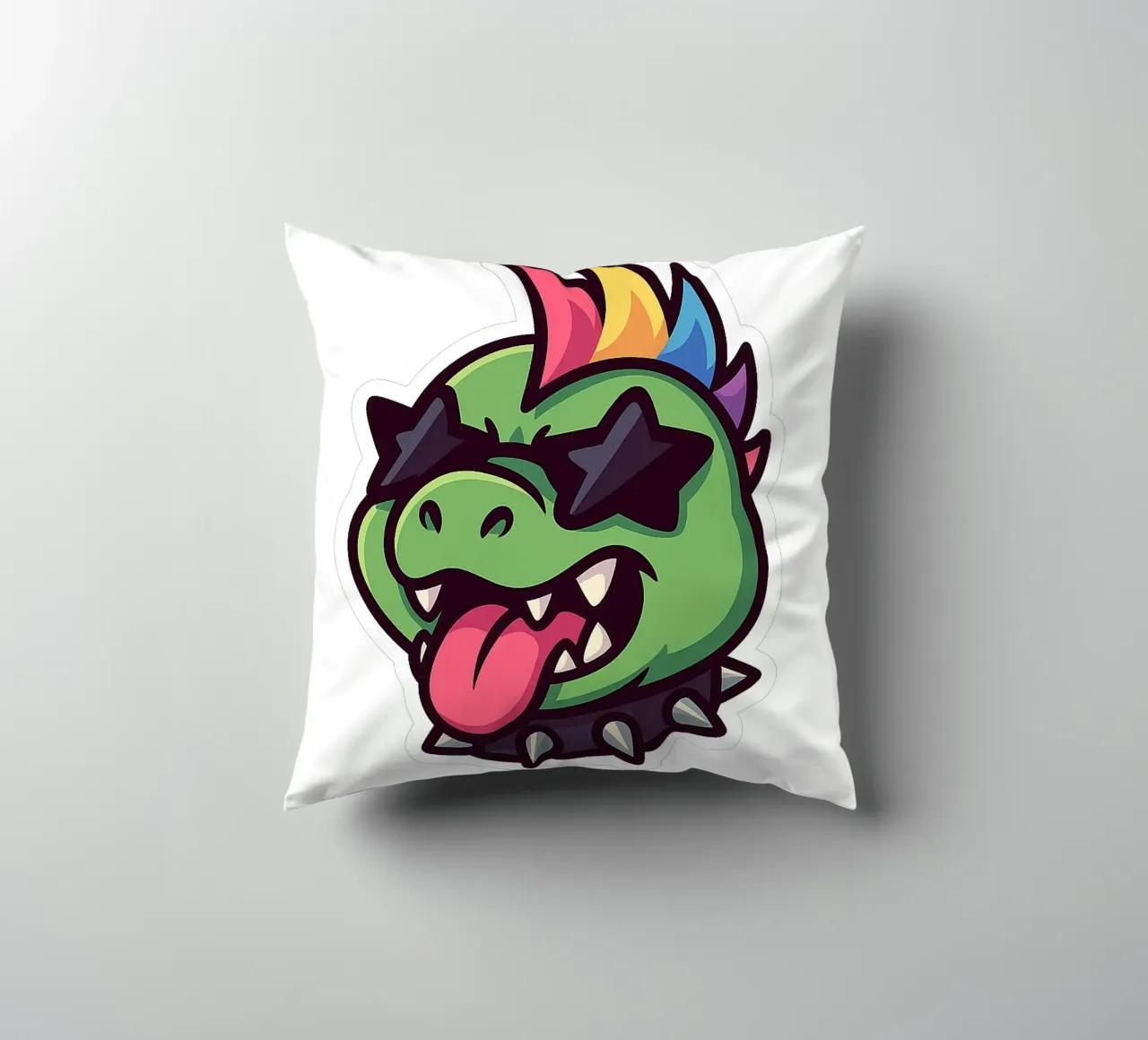 Eccentrico Dino Arcobaleno cuscino da Punk & Cute - Affiches & Stickers