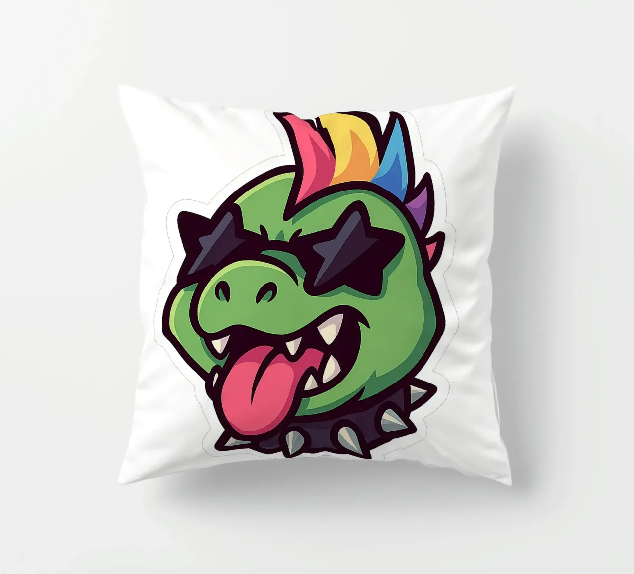 Eccentrico Dino Arcobaleno cuscino da Punk & Cute - Affiches & Stickers