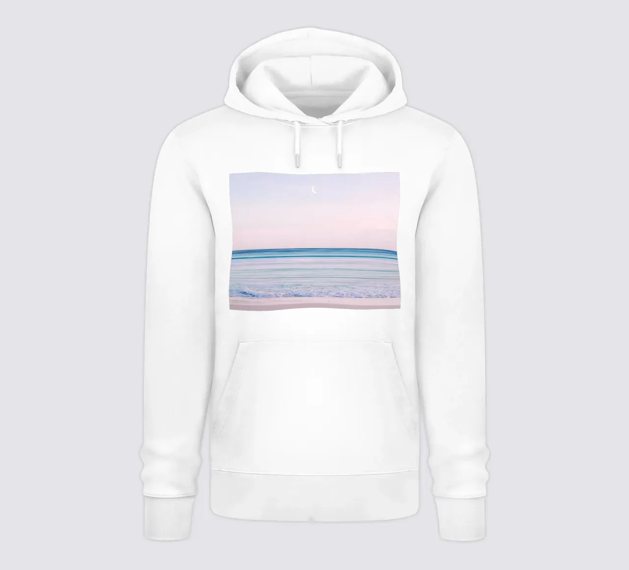 Spiaggia minimalista felpa con cappuccio da arizrab