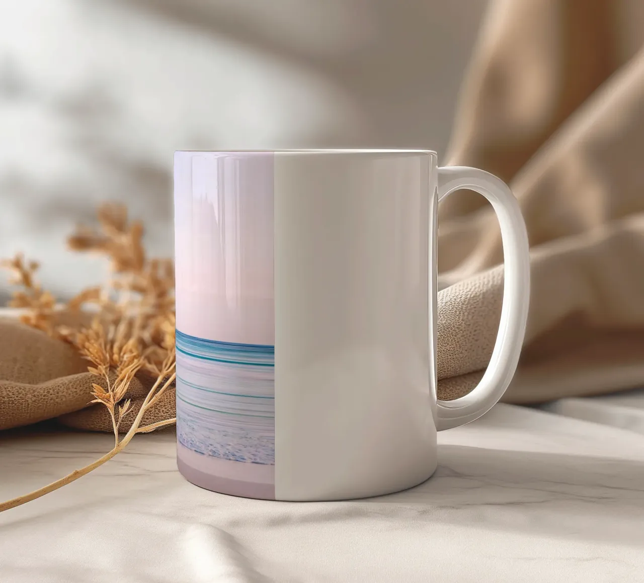 Spiaggia minimalista tazza in ceramica da arizrab