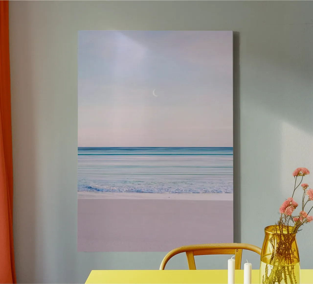 Spiaggia minimalista tela con Cornice a cassetta da arizrab