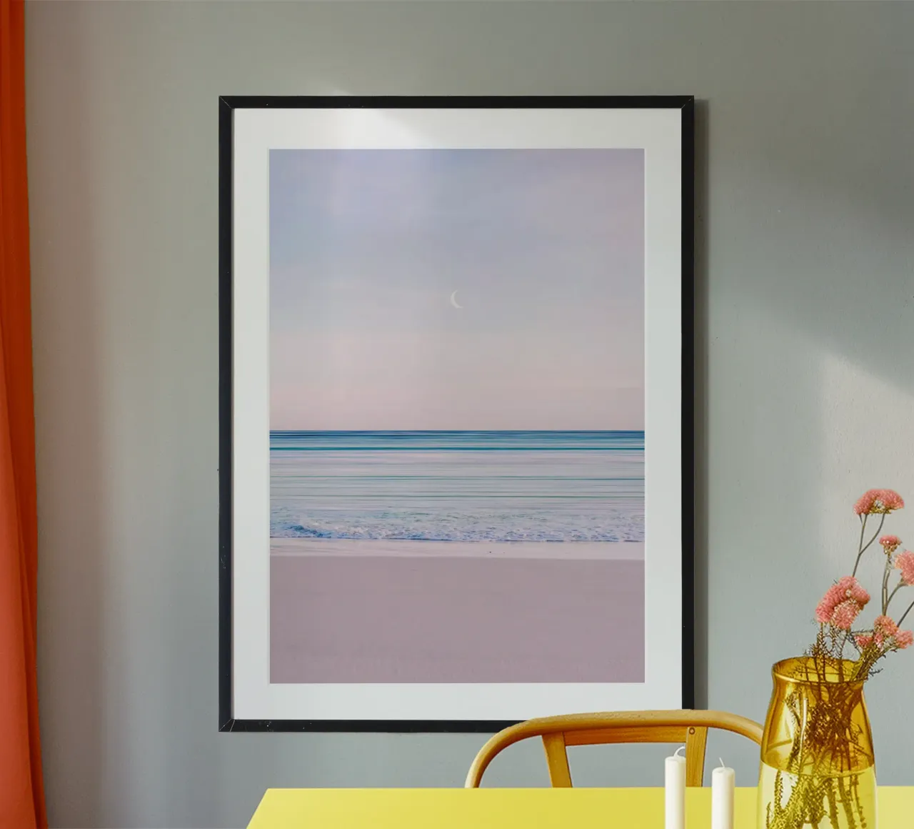 Spiaggia minimalista carta hahnemühle da arizrab