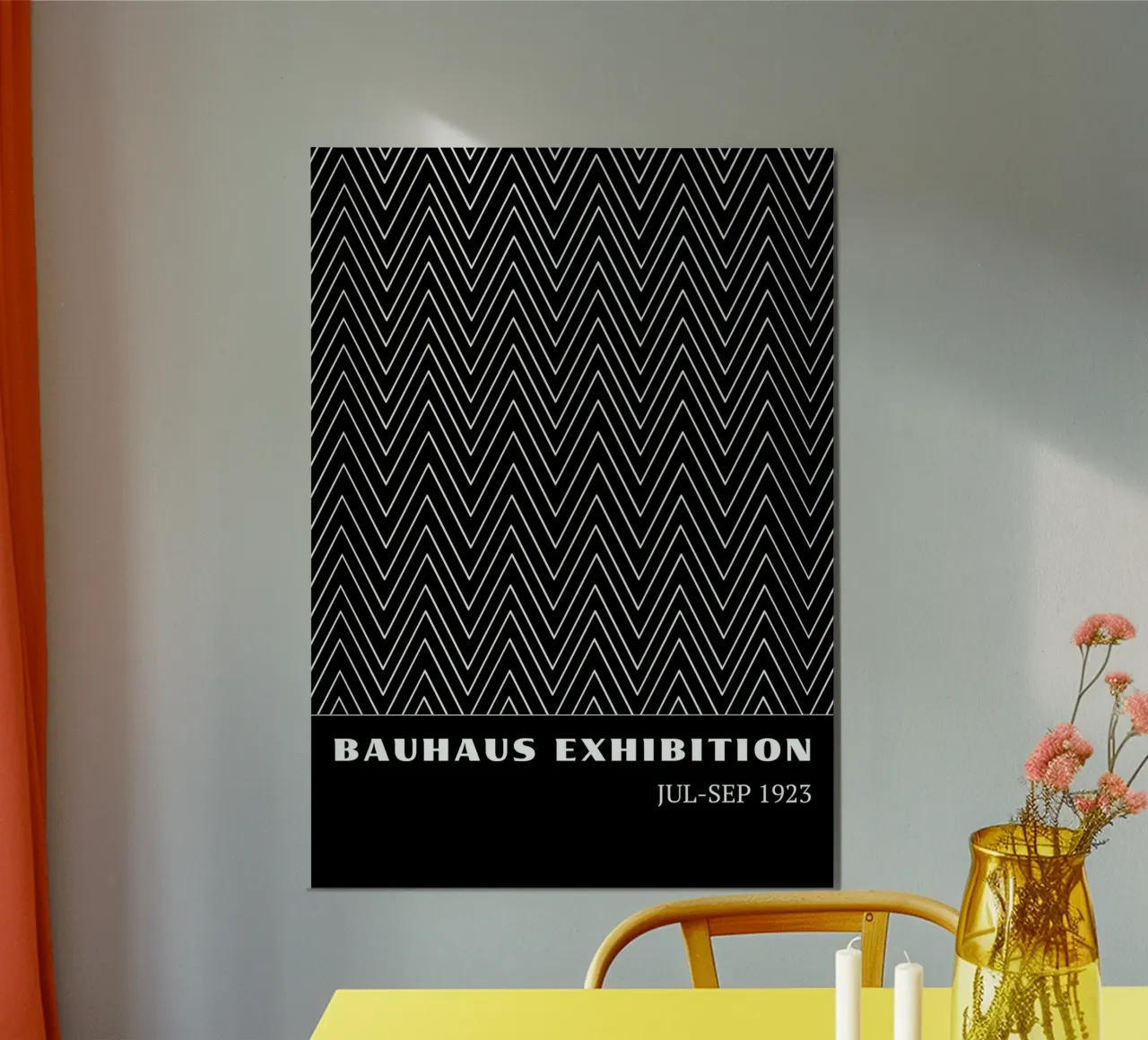 Bauhaus Op Art Print | Arte a zig zag in bianco e nero carta hahnemühle da Grungeo