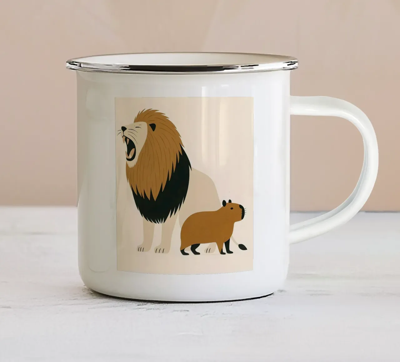 Quando il vostro amico è un extra tazza in smalto da KANESYAARTS