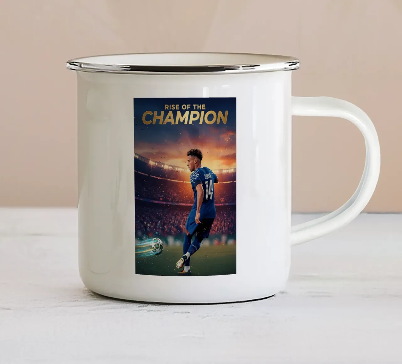 Desiderio Doue ascesa del campione tazza in smalto da Lembayung art