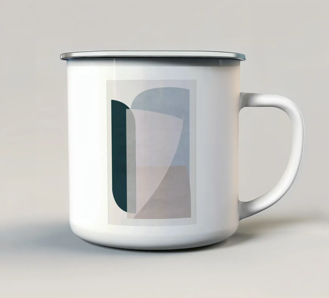 Forme morbide minimali VIII tazza in smalto da ThingDesign