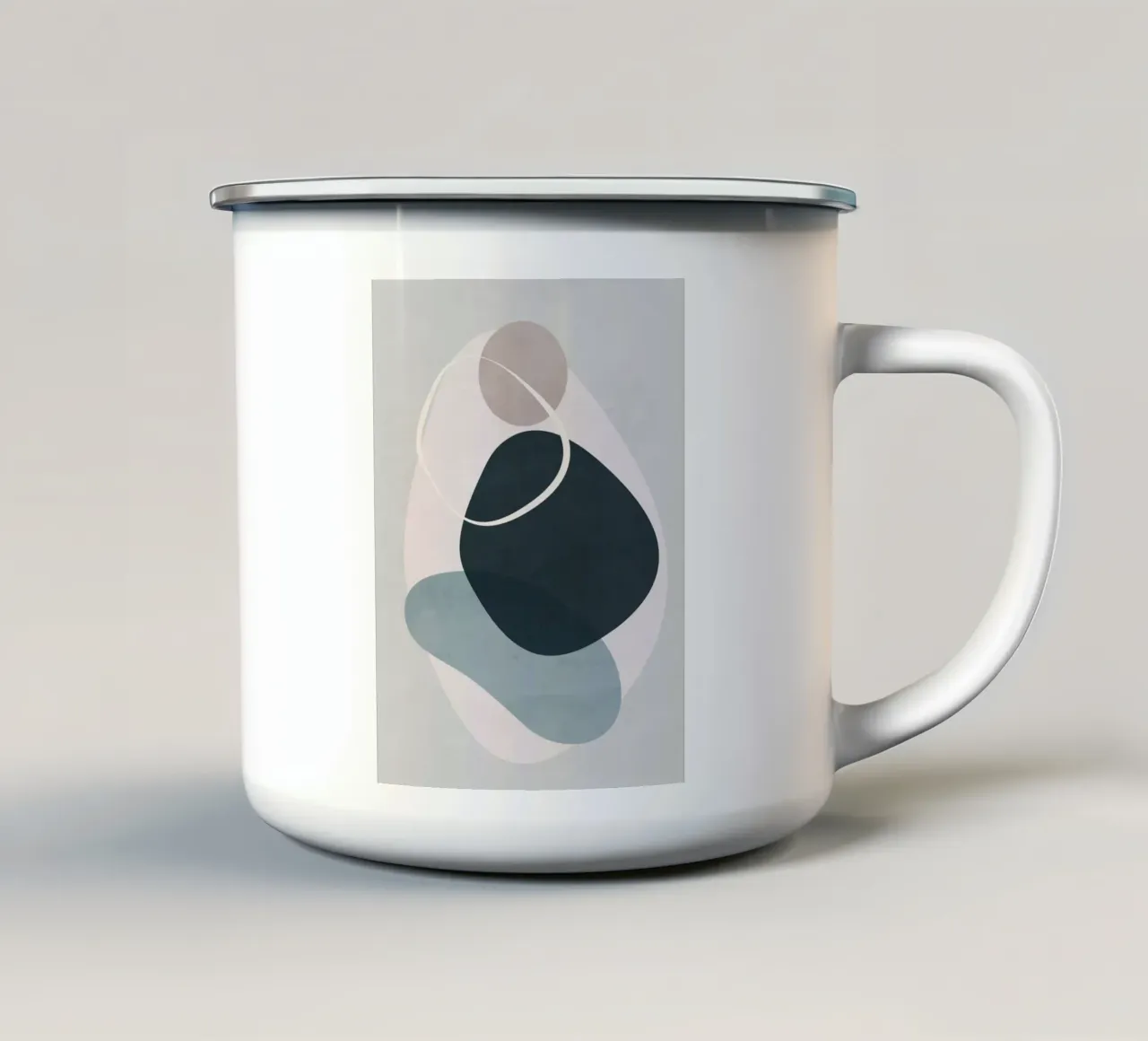 Forme morbide minimali VI tazza in smalto da ThingDesign