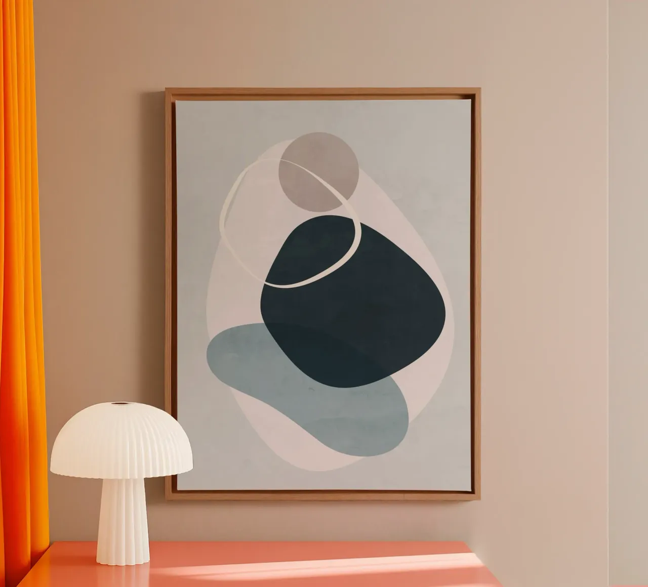 Minimal Soft Shapes VI canvas by ThingDesign
