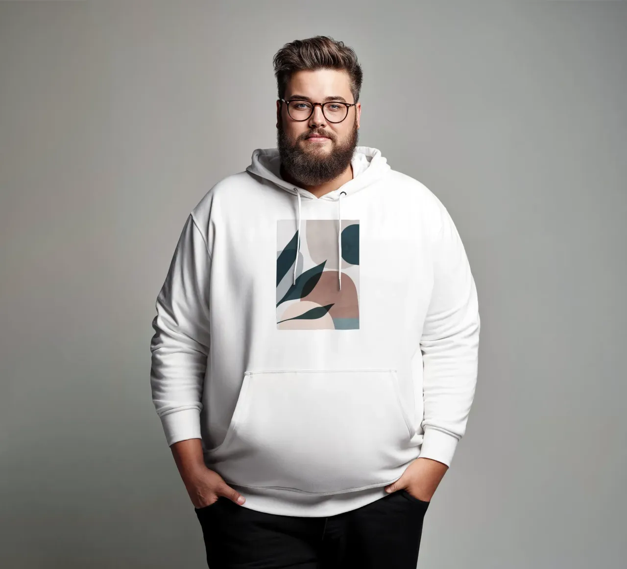 Forme morbide minimali V felpa con cappuccio da ThingDesign