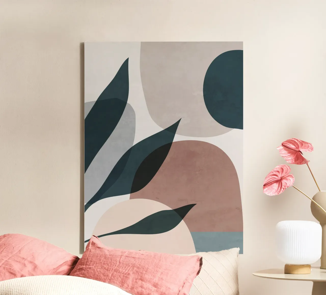Minimal Soft Shapes V canvas by ThingDesign
