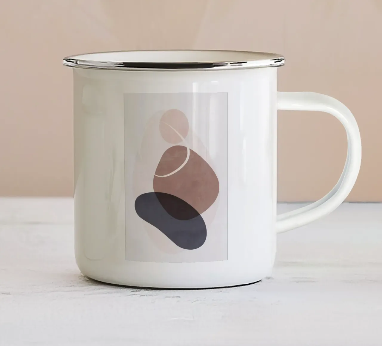 Forme morbide minimali III tazza in smalto da ThingDesign