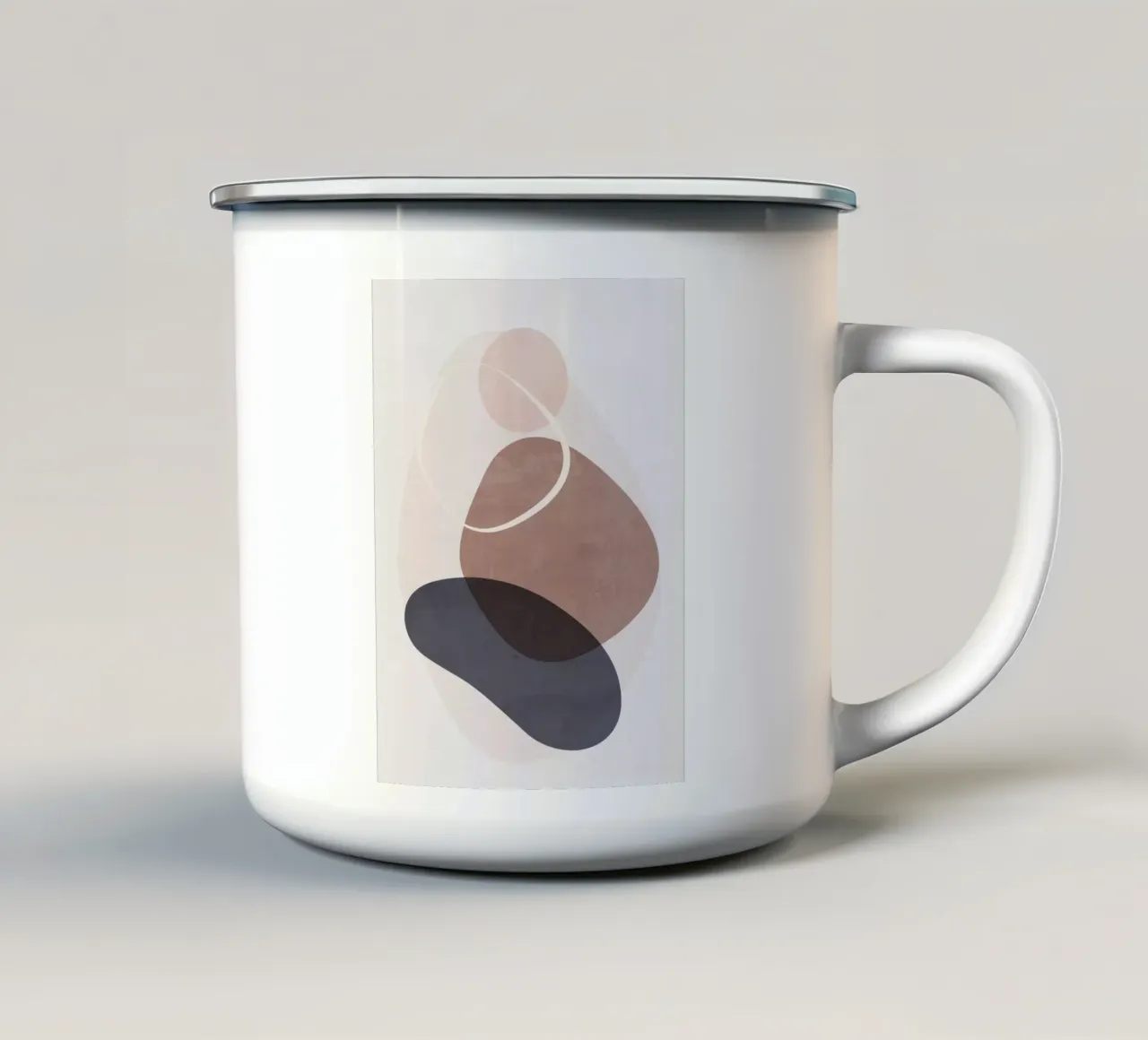 Forme morbide minimali III tazza in smalto da ThingDesign