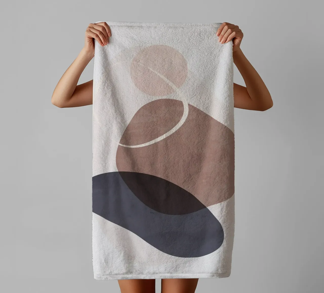 Minimal Soft Shapes III towel by ThingDesign