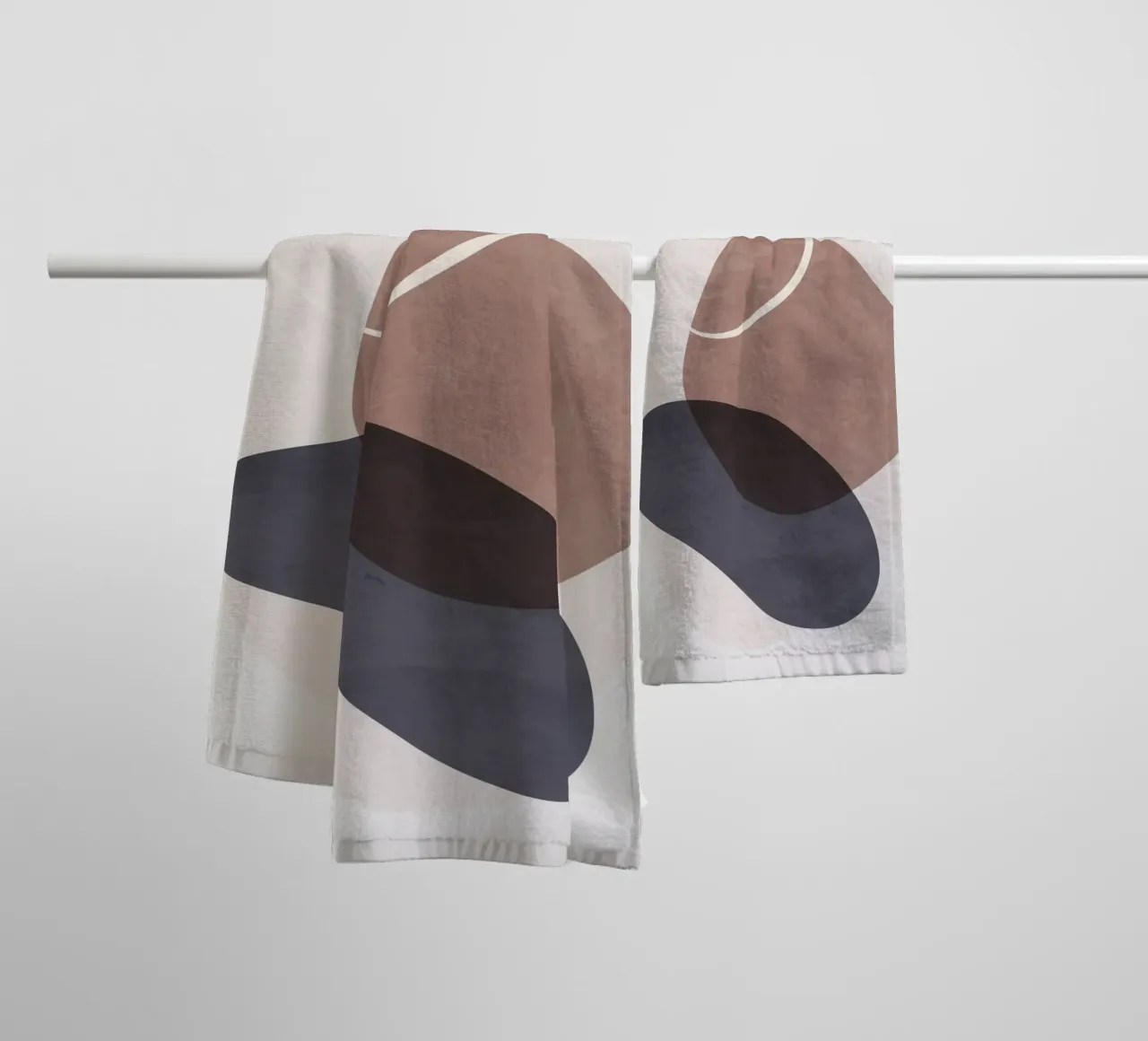 Minimal Soft Shapes III towel by ThingDesign