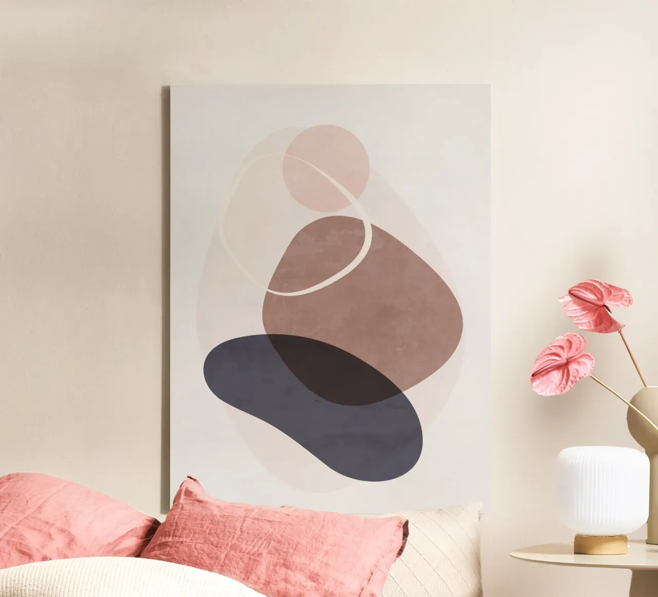 Minimal Soft Shapes III canvas by ThingDesign