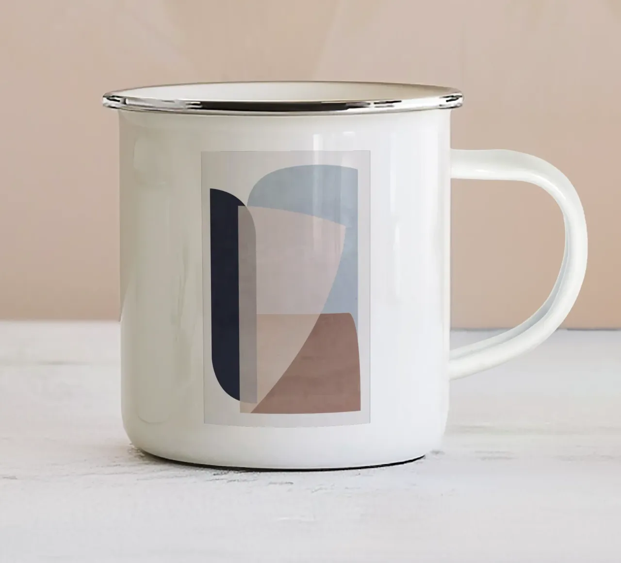 Forme morbide minimali II tazza in smalto da ThingDesign
